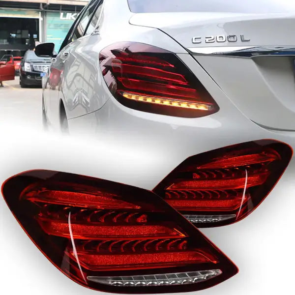 Car Lights for Benz W205 LED Tail Light 2014-2020 C180 C200 C260 C300 Rear Lamp DRL Dynamic Signal Automotive