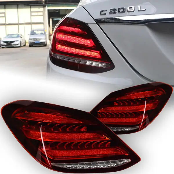 Car Lights for Benz W205 LED Tail Light 2014-2020 C180 C200 C260 C300 Rear Lamp DRL Dynamic Signal Automotive