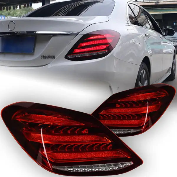 Car Lights for Benz W205 LED Tail Light 2014-2020 C180 C200 C260 C300 Rear Lamp DRL Dynamic Signal Automotive