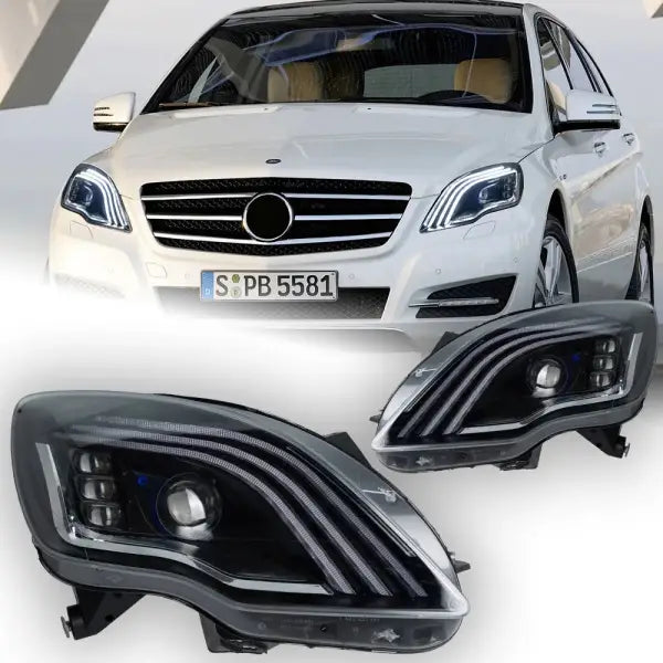 Car Lights for BENZ W251 LED Headlight Projector Lens 2010-2017 V251 R Class R320 R350 R500 Head Lamp DRL