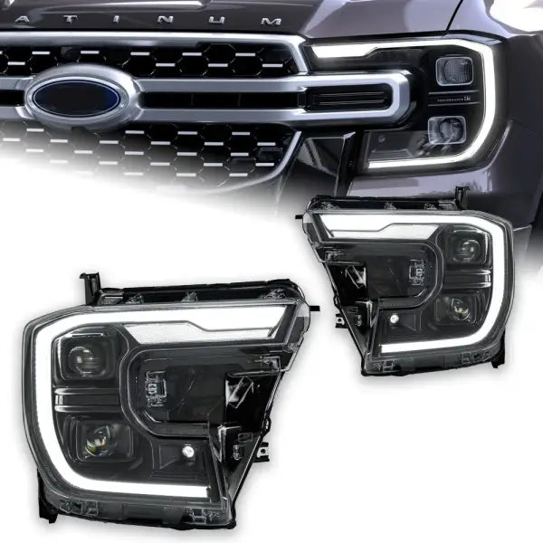 Car Lights for Ford Ranger LED Headlight Projector Lens 2021-2022 Endeavor Head Lamp Everest DRL Signal