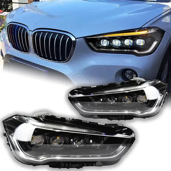 Car Lights for BMW X1 LED Headlight Porjector Lens 2017-2020 F48 F49 Animation DRL Signal Head Lamp Automotive