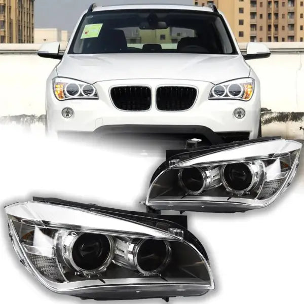 Car Lights for BMW X1 Headlights 2011-2015 E84 LED Headlight Angel Eye DRL Hid Bi Xenon Head Lamp Automotive