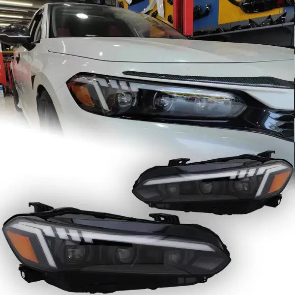 Car Lights for Honda Civic Headlights 2021-2022 LED Headlight Projector Lens Dynamic Signal DRL Head Lamp Beam