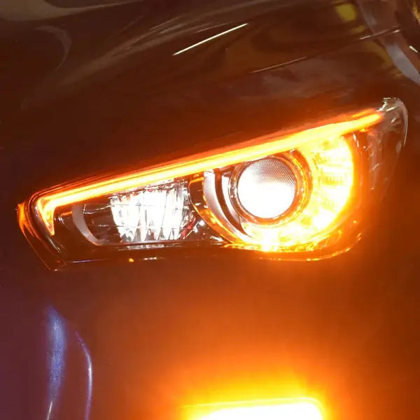 Car Lights for Infiniti Q50 LED Headlight Projector Lnes 2014-2019 Head Lamp Animation Dynamic Signal DRL