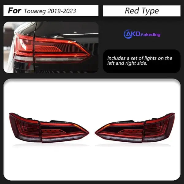 Car Lights for VW Touareg Led Tail Light 2019-2023 Touareg Rear Lamp DRL Dynamic Signal Reverse Automotive