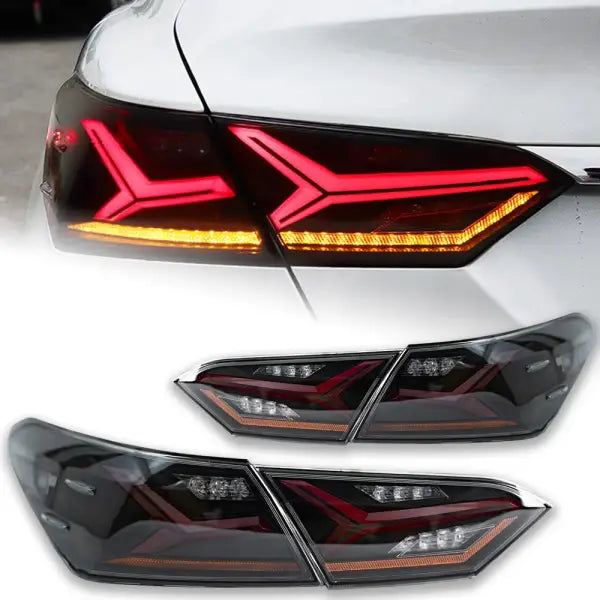 Car Lights for Toyota Camry LED Tail Light 2018-2022 Rear Lamp Brake DRL Rear Dynamic Signal Reverse Automotive