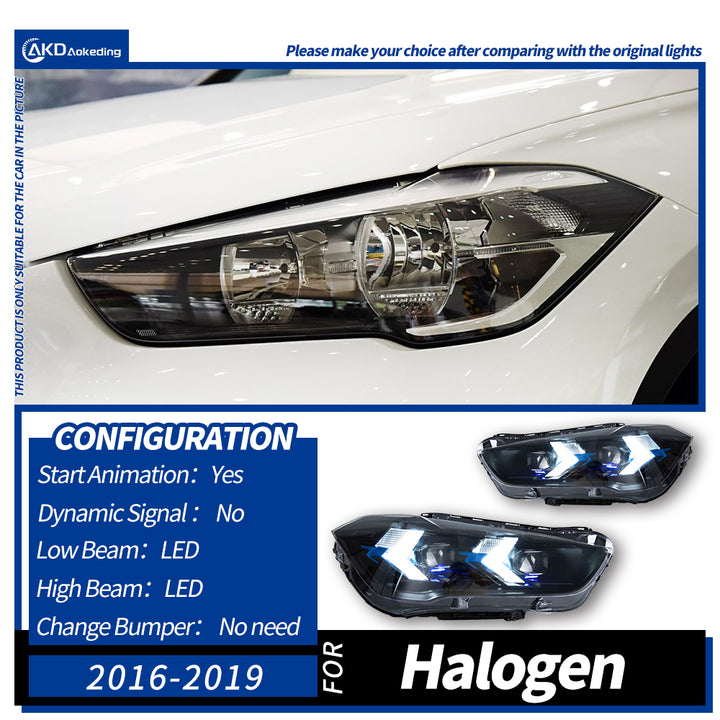 Car Lights For Bmw X1 F48 2016-2019 LED Headlight Modified Head Lamp LED Beam DRL Signal Upgrade Automotive Accessories