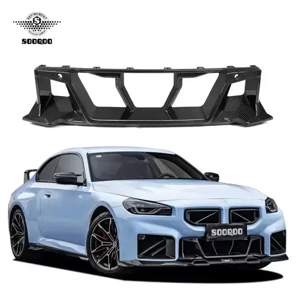 M2 G87 Center Bumper Trim OEM Style Dry Carbon Fiber Front