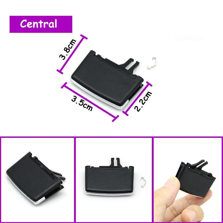 Car Craft Compatible With Mercedes E Class Cabriolet Coupe W207 2009-2012 Car Air Conditioner Left Right Central Ac Vent Grille Slider Tab Clip Outlet Repair Kit 2078300054-c M Middle Centre - CAR CRAFT INDIA