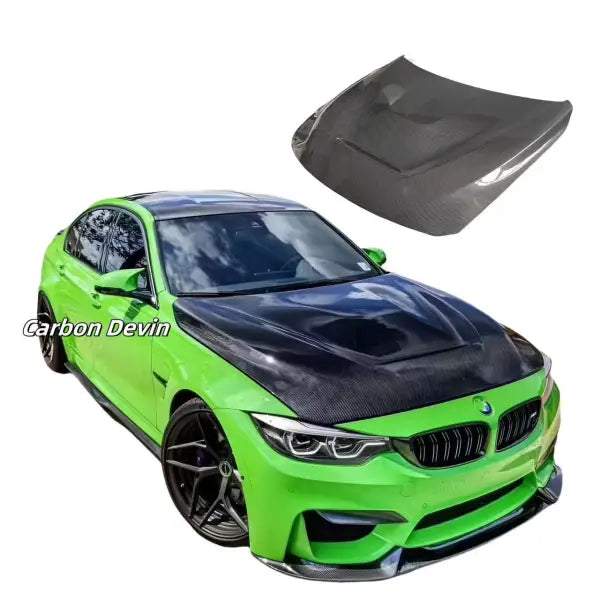 M4 GTS Both Side Carbon Fiber Hood Cover Fit for F80 F84 M4