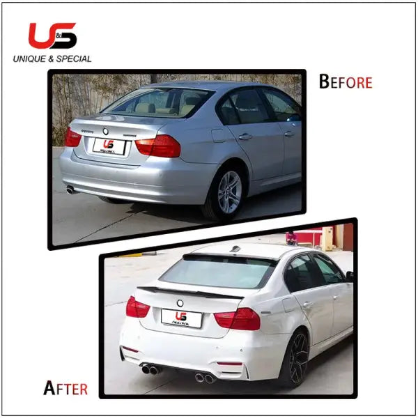 M4 Style Car Parts Car Bumpers PP Plastic Bodykit for Prelci BMW 3 Series E90 2009-2012 Upgrade M4