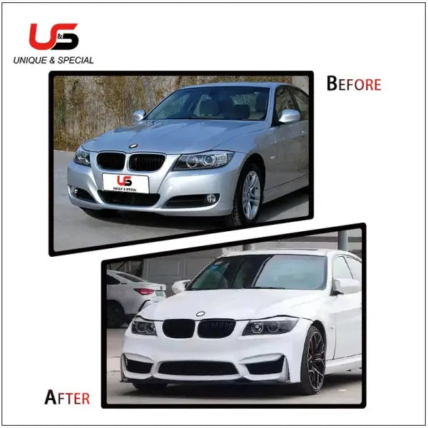 M4 Style Car Parts Car Bumpers PP Plastic Bodykit for Prelci BMW 3 Series E90 2009-2012 Upgrade M4