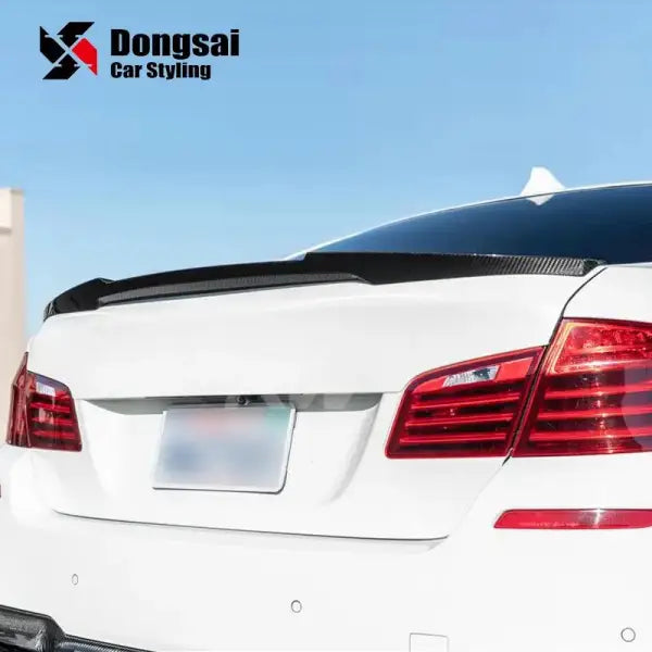 M4 Style Dry Carbon Trunk Tail Spoiler Rear Wing Lip Ducktail for BMW 5 Series F10 520I 535I M5 2010+
