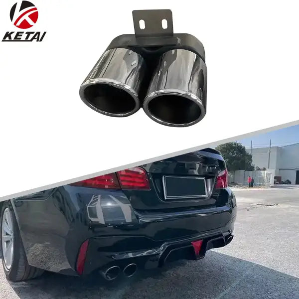 M5 Style Old to New Car Bumper Body Parts Stainless Steel Tail Pipe for BMW F10 F18