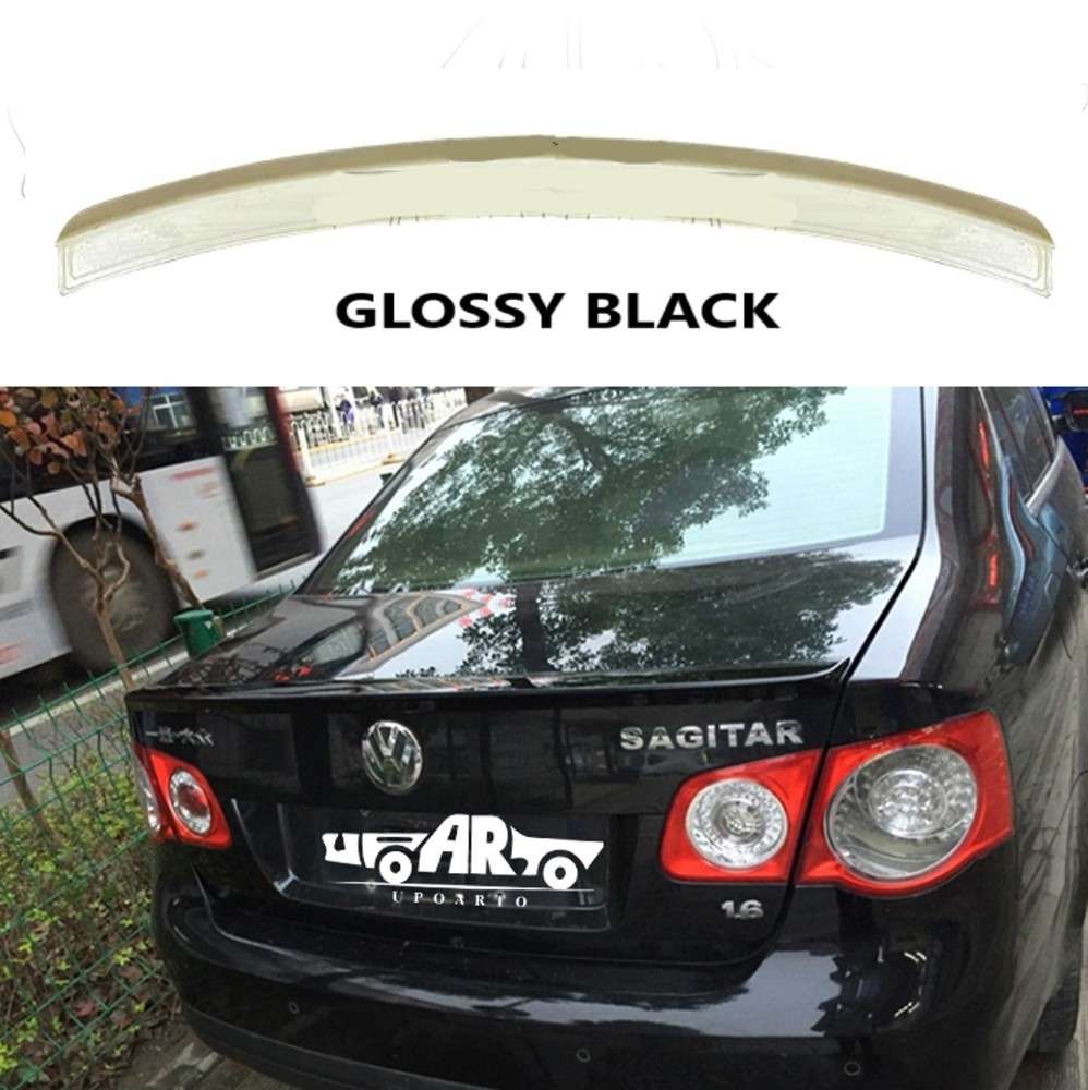Car Craft Compatible With Vw Volkswagen Jetta 2006-2012 Rear Trunk Wing Boot Spoiler Lip Splitter Skirt Ar-vw-042 Gb Glossy Black - CAR CRAFT INDIA