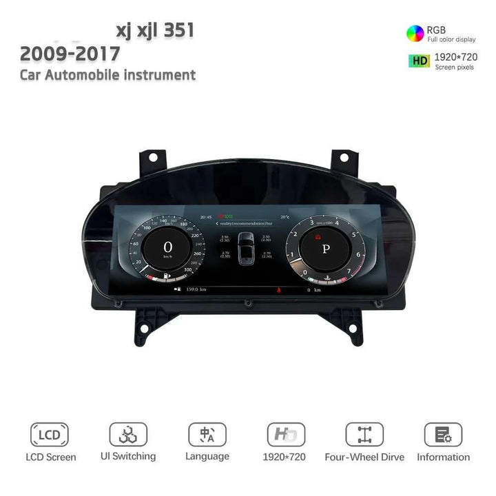 Car Craft Compatible With Jaguar Xjl Xf Xfl 2009-2019 Dashboard Lcd Speed O Meter Android Player Digital Instrument Cluster Screen Speedometer Display Car 12.3" CC-8431 - CAR CRAFT INDIA