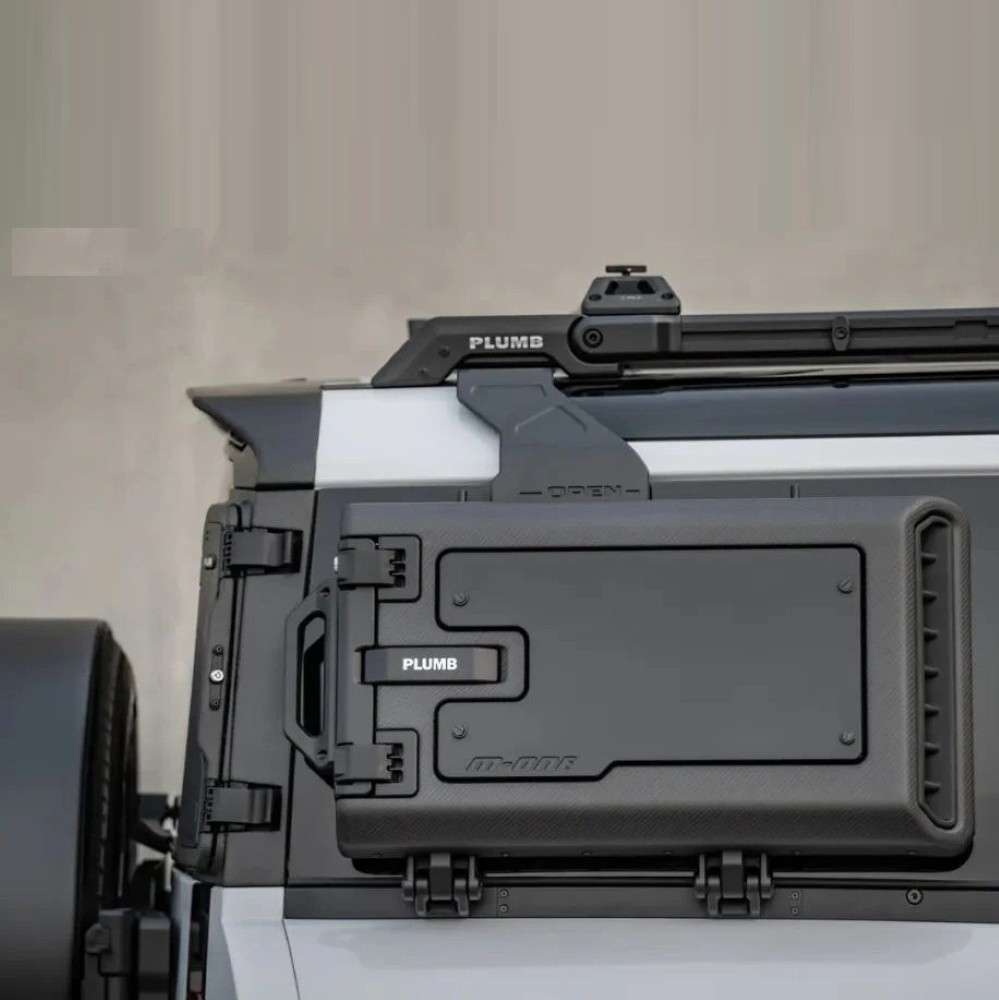 Car Craft Compatible With Range Land Rover Defender 2020-2025 Plumb M-one Side External Equipment Toolbox Box Black Plumb-024 - CAR CRAFT INDIA