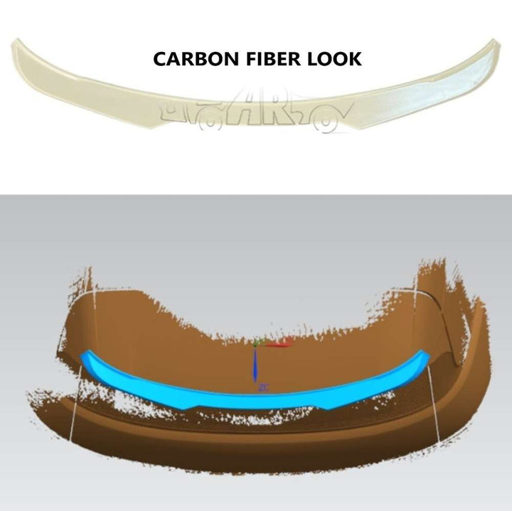 Car Craft Compatible With Range Land Rover Evoque 2012-2019 Rear Trunk Wing Boot Spoiler Lip Splitter Skirt M4 Style Ar-land-015 Cf Carbon Fiber Look - CAR CRAFT INDIA
