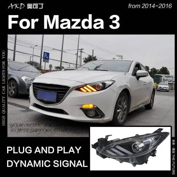 Mazda 3 Headlights 2014-2016 Axela LED Headlight