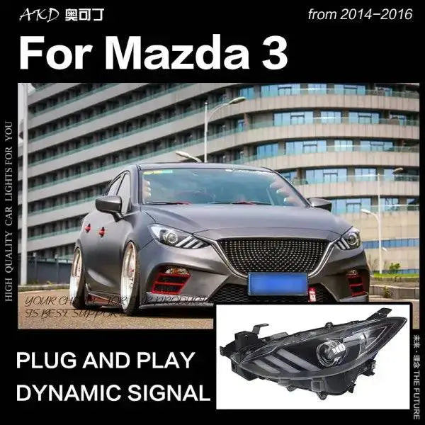 Mazda 3 Headlights 2014-2016 Axela LED Headlight