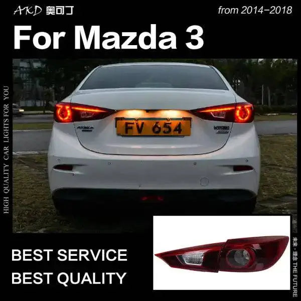 Mazda 3 Tail Lights 2014-2018 Mazda3 Axela Sedan LED Tail