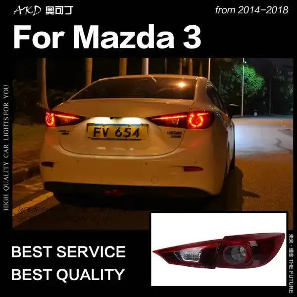 Mazda 3 Tail Lights 2014-2018 Mazda3 Axela Sedan LED Tail