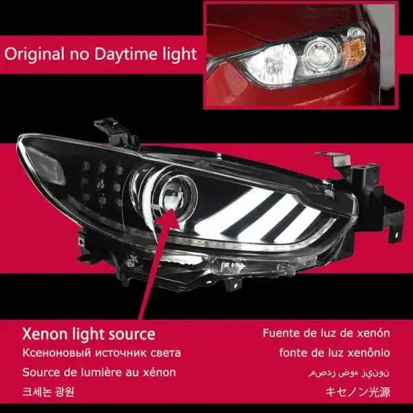 Mazda 6 Atenza LED Headlight 2013-2016 Mustang Design DRL