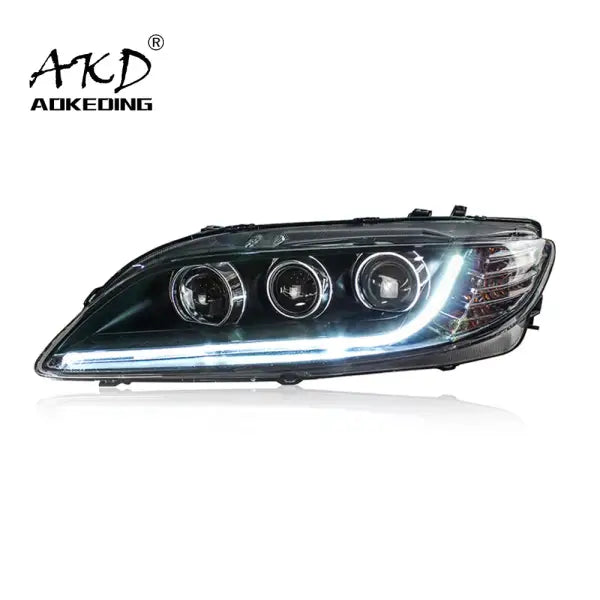 Mazda 6 Headlights 2004-2012 Mazda6 LED Headlight LED DRL Hid Head Lamp Angel Eye Bi Xenon