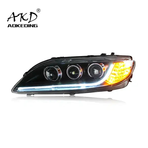 Mazda 6 Headlights 2004-2012 Mazda6 LED Headlight LED DRL Hid Head Lamp Angel Eye Bi Xenon