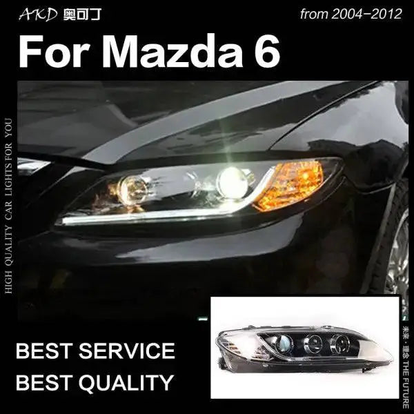 Mazda 6 Headlights 2004-2012 Mazda6 LED Headlight LED DRL