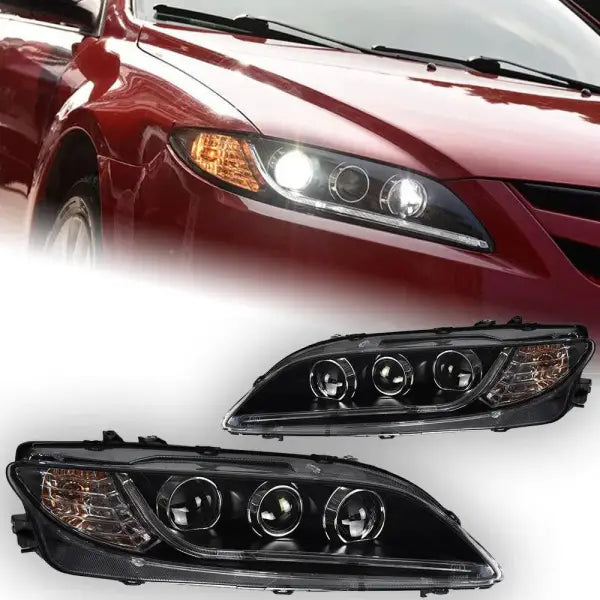 Mazda 6 Headlights 2004-2012 Mazda6 LED Headlight LED DRL