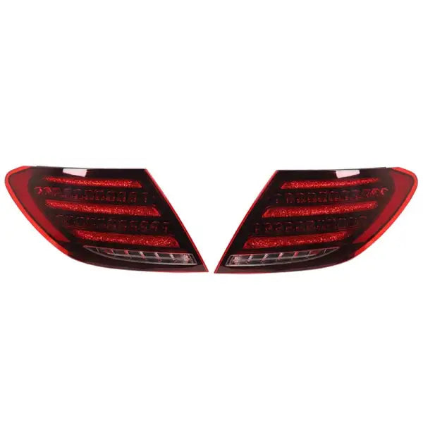 Car Fog Light Car Rear Brake Light Maybach LED Tail Light Rear Lamp Replacement for Benz C‑Class Sedan W204 2008 to 2014