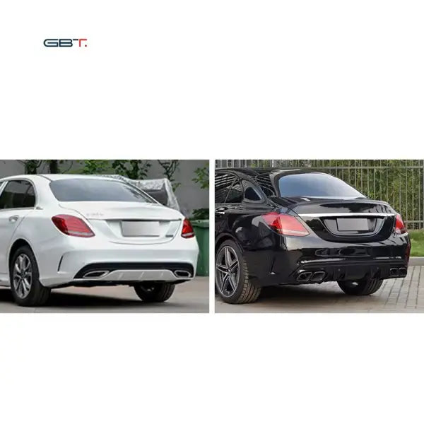 Fast Shipping Vehicle Modification Parts PLATE for Mercedes Benz C Class C63 W205 REAR BUMPER