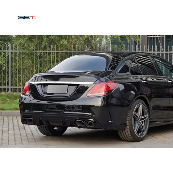 Fast Shipping Vehicle Modification Parts PLATE for Mercedes Benz C Class C63 W205 REAR BUMPER