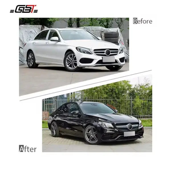 Fast Shipping Car Modification Parts for Mercedes W205 Bodykit Benz C-Class W205 Front Bumper C43 Style