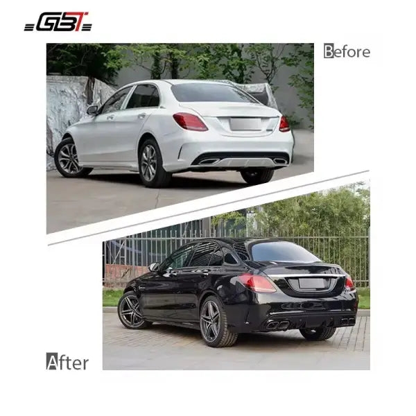 Fast Shipping Car Modification Parts for Mercedes W205 Bodykit Benz C-Class W205 Front Bumper C43 Style