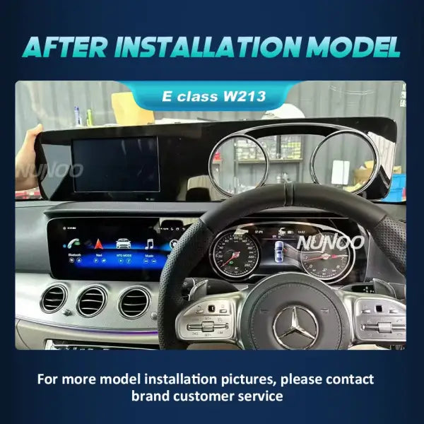 Auto Radio Carplay Screen for Benz E Class W213 2016-2019 12.3Inch Android 14 Car Multimedia Player Touch Navigation