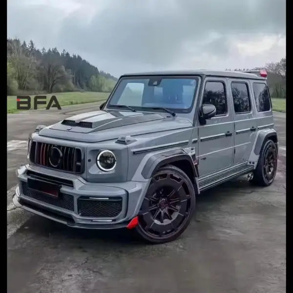 For Mercedes Benz G-Class W463 W464 Upgraded for Brabus G900 Rocket Rabbit Front and Rear Bumpers Carbon Fiber Hood Body Kit