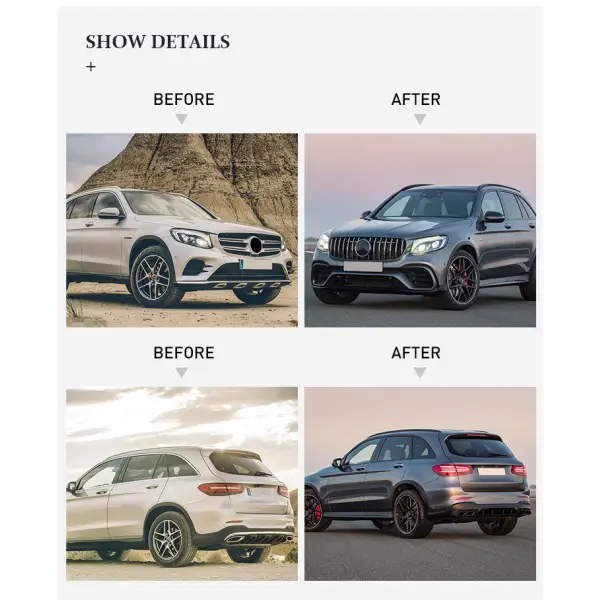 MERCEDES BENZ GLC X253 W253 2016-2019UPGRDAE TO GLC63 AMG