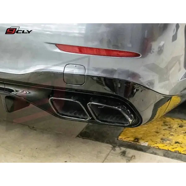 Car for Benz C-Class W206 Upgrade C63 AMG Diffuser and Exhaust Pipe 2022-2023