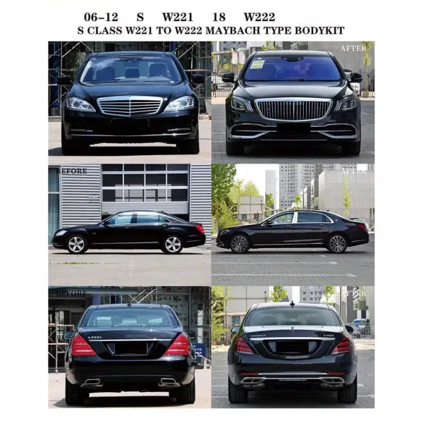 MERCEDES S CLASS W221 2006-2014 UPGRADED FACELIFT BODYKIT