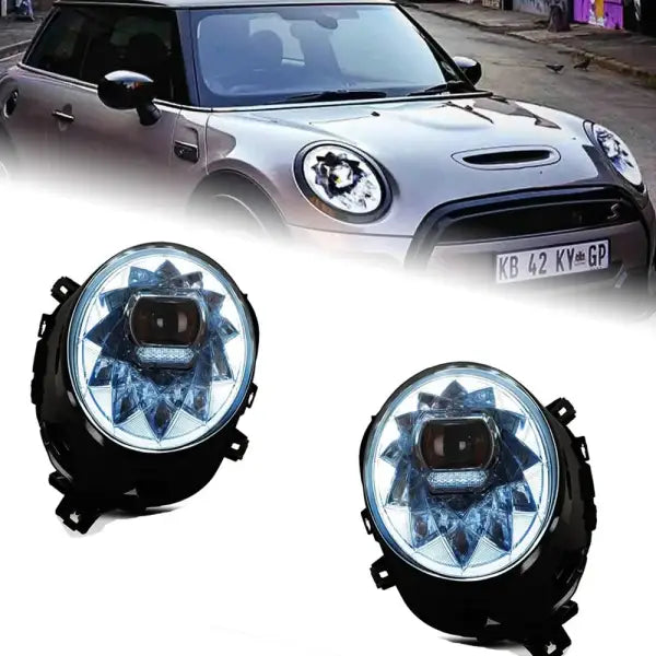 MINI F55 LED Headlight 2014-2021 Headlights F56 DRL Turn Signal High Beam Angel Eye Beam