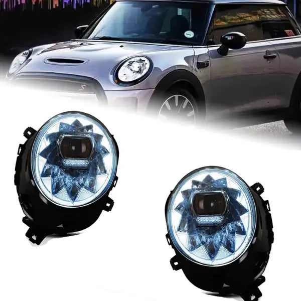 MINI F55 LED Headlight 2014-2021 Headlights F56 DRL Turn Signal High Beam Angel Eye Beam