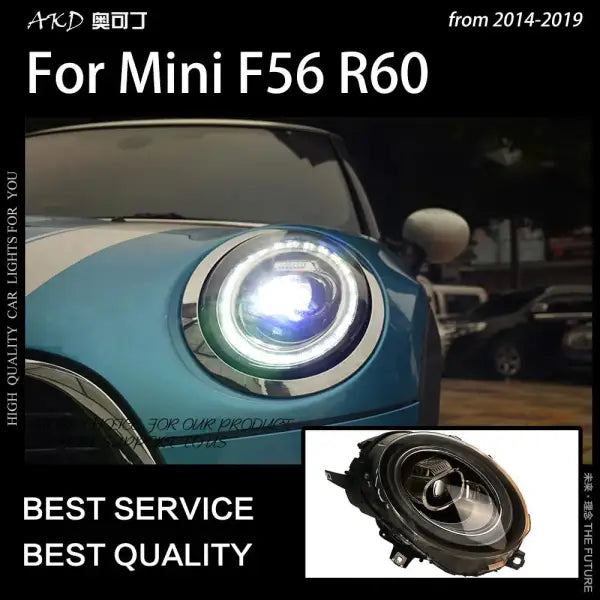 MINI F56 Headlights 2014-2019 F54 F55 F56 F57 LED Headlight DRL Head Lamp LED Projector Beam
