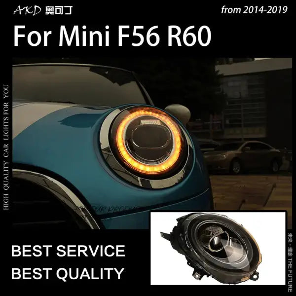 MINI F56 Headlights 2014-2019 F54 F55 F56 F57 LED Headlight DRL Head Lamp LED Projector Beam