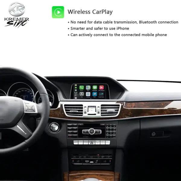 Mirror Link Wireless Apple Carplay Androidauto Retrofit for Mercedes-Benz E Class GLE Ksmart Auto W212 W211 W210 W124 W207 W292