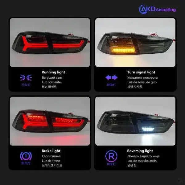 Mitsubishi Lancer Tail Lights 2008-2017 Lancer EX LED Tail