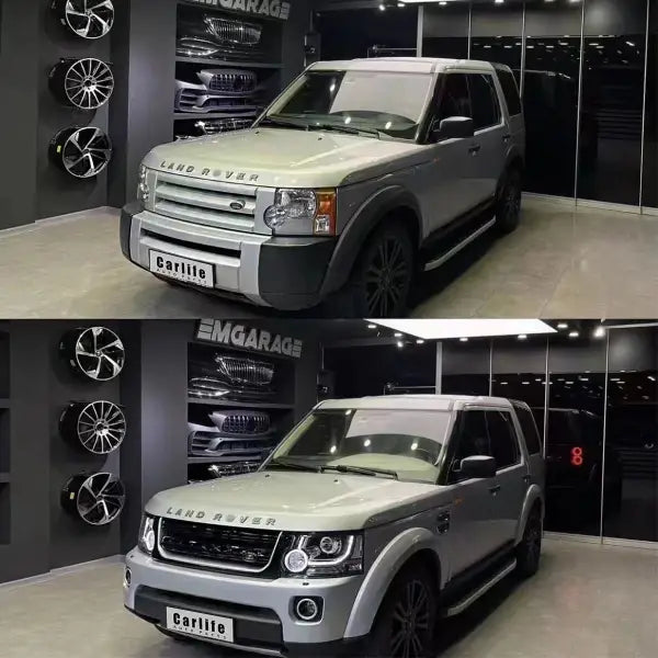 Modified to 2014 Discovery 4 Body Kit with Headlight Bumper PP Plastic for Land Rover Discovery 3 2009-2013.