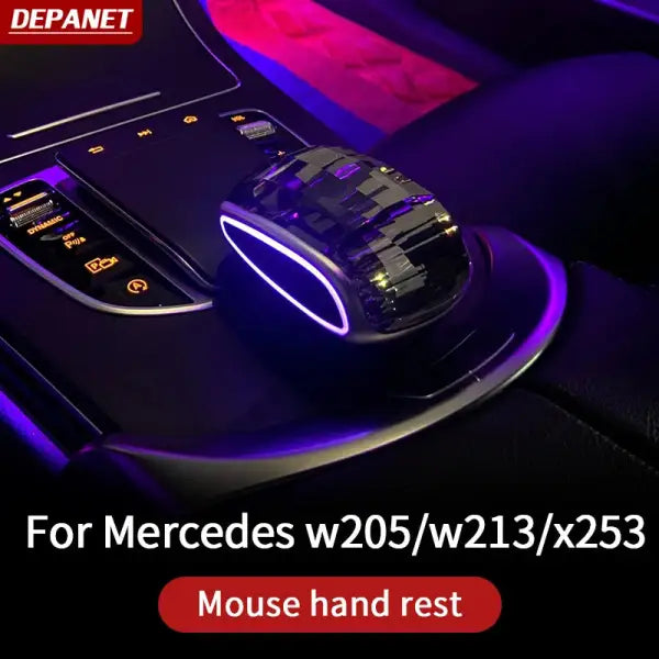 Mouse Armrest Support for Mercedes W205 Mouse Atmosphere Light 2020-2021 E W213 Glc X253 Eqc Cls W218 Interior Accessories